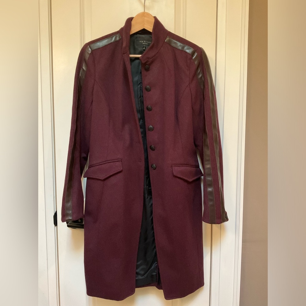 rag & bone New York 100% virgin wool coat, medium